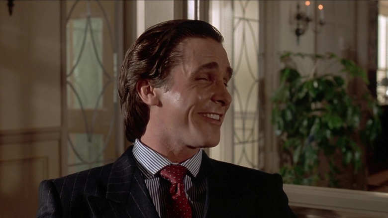 Patrick Bateman laughing