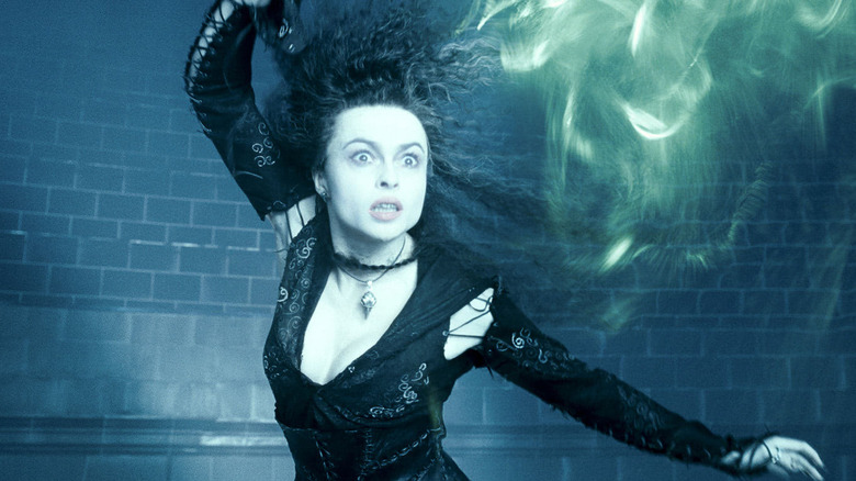 Bellatrix Lestrange casting spells