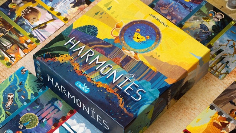 Harmonies box and artwork from the game.