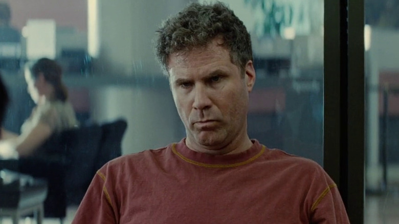 Will Ferrell looks grumpy