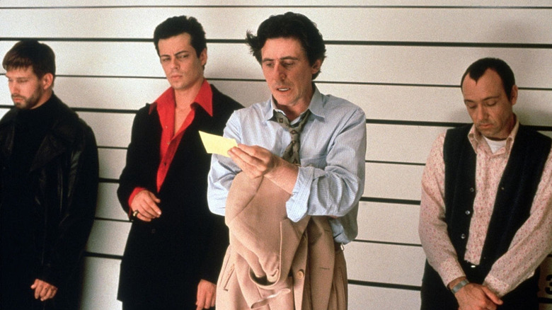 The suspects are lined up in "The Usual Suspects" (1995)