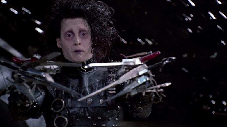 Edward holds out his scissorhands