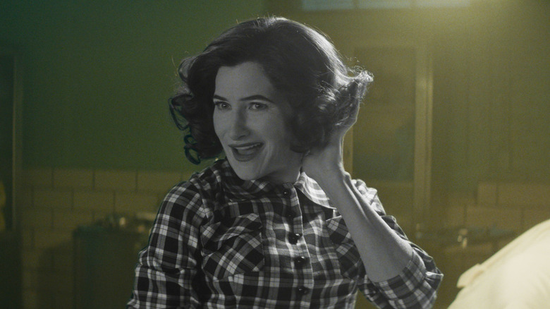 Agatha stares at her '50s self in "Agatha All Along"