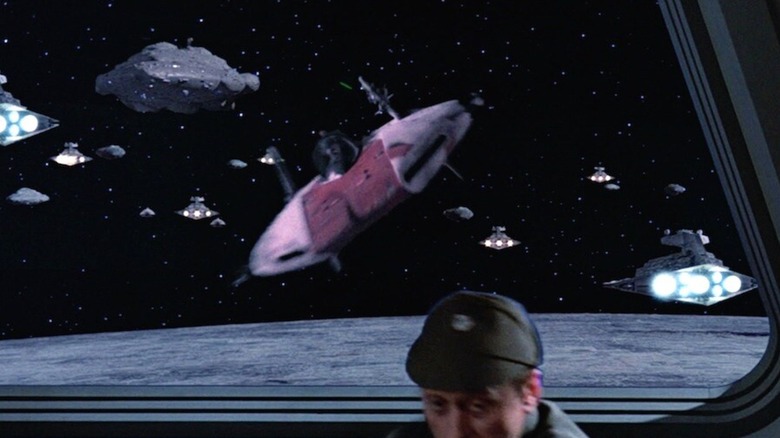 A-wing flying at Death Star 2