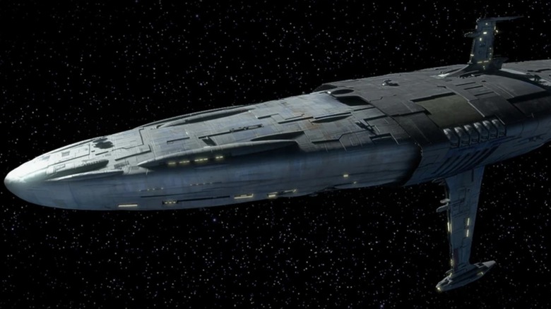 Mon Calamari Cruiser in space