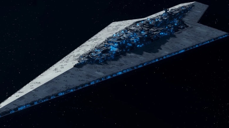 The Executor floating in space