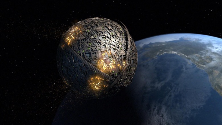 A Xindi Sphere above Earth