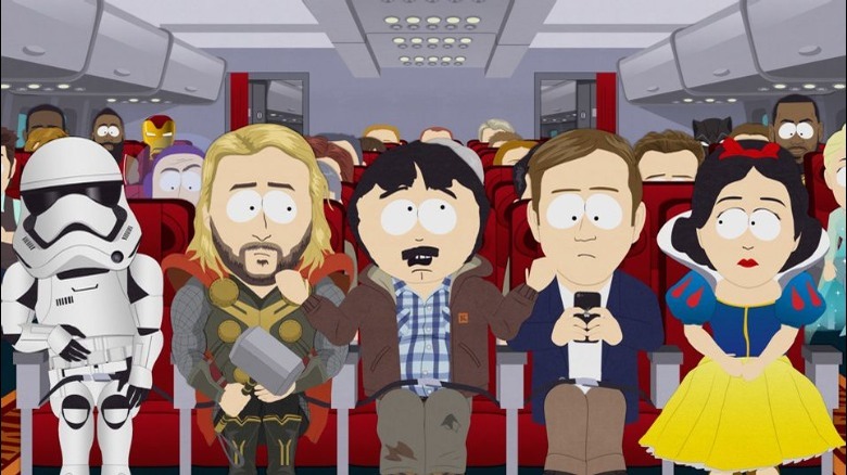 Randy Marsh in airplane