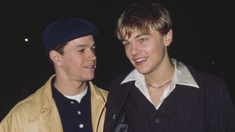 Mark Wahlberg and Leonardo DiCaprio smiling