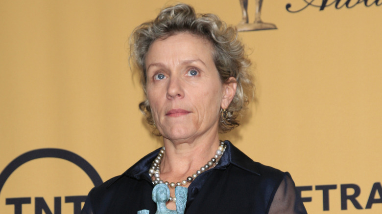 Frances McDormand attending the SAG awards