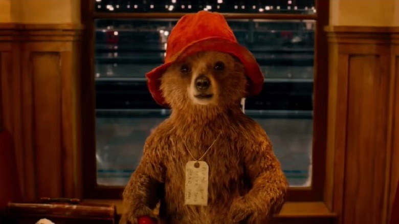 Paddington on train