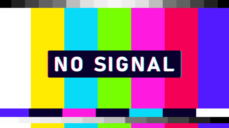 No signal color bars