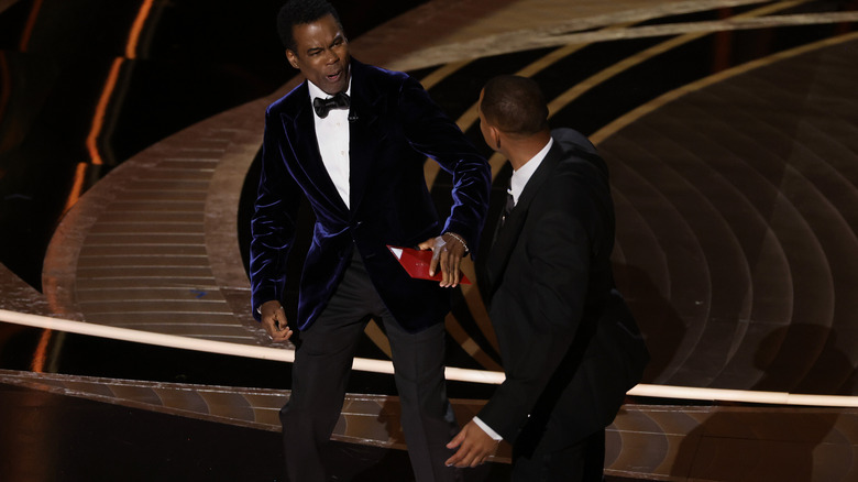 Will Smith slapping Chris Rock