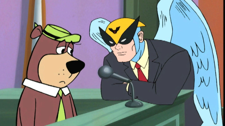 Harvey Birdman addressing Yogi Bear