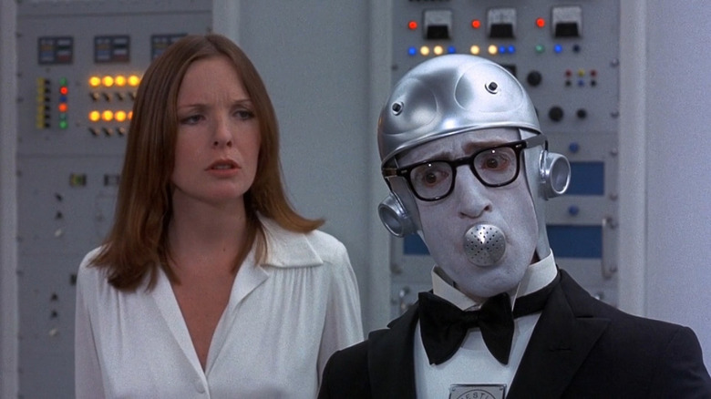 Robot Woody Allen leads Diane Keaton