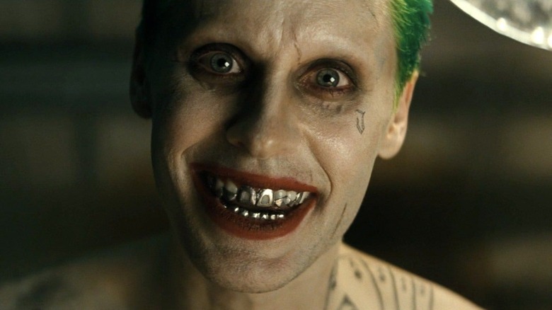 Jared Leto Joker maniacal grin