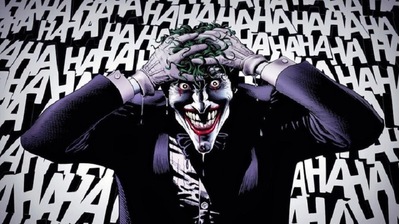 Joker laughing maniacally