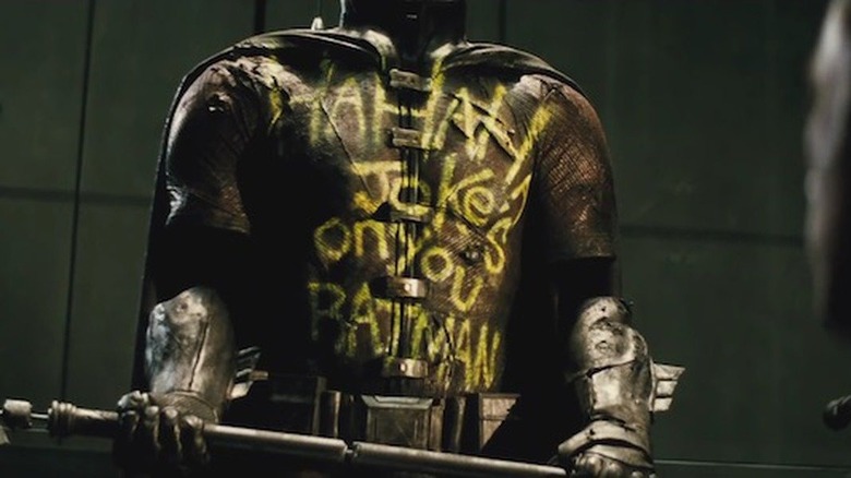 Defaced Jason Todd Robin suit