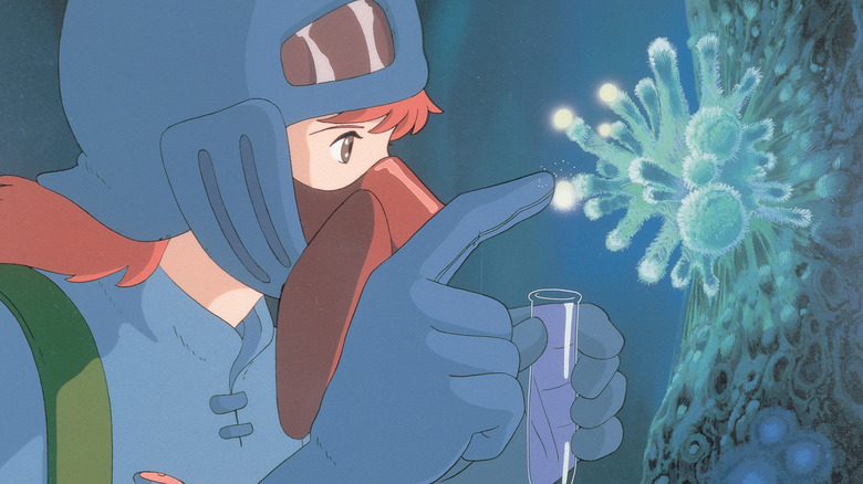 Nausicaä touches a spore