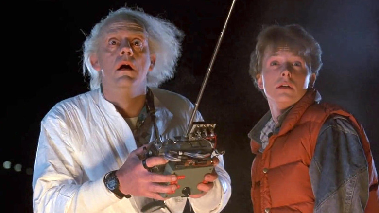 Marty and Doc stare in shock