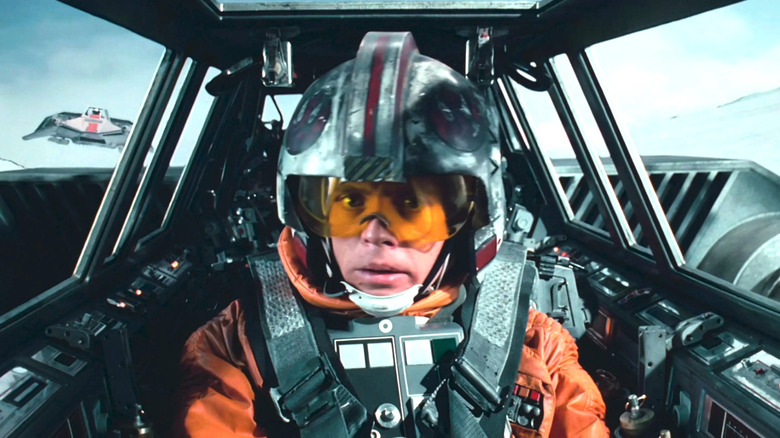 Luke stressed in the cockpit