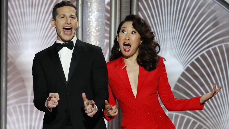 Sandra Oh and Andy Samberg