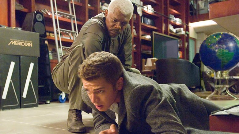 Samuel L. Jackson and Hayden Christensen in Jumper