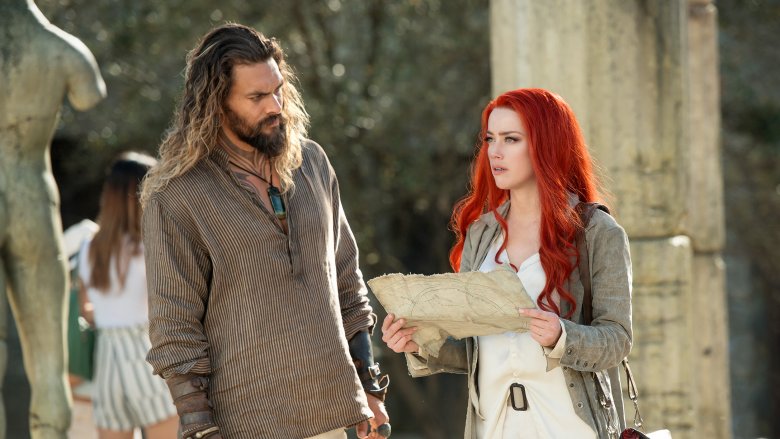 Jason Momoa and Amber Heard in Aquaman