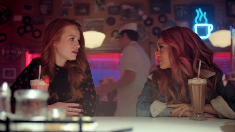 Madelaine Petsch and Vanessa Morgan in Riverdale