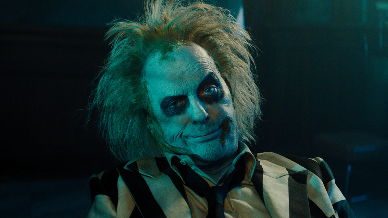 Beetlejuice smirking