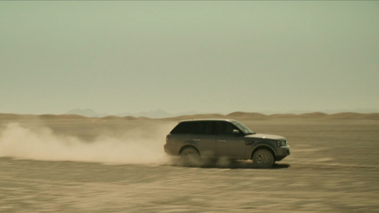 Range Rover Sport driving in desert