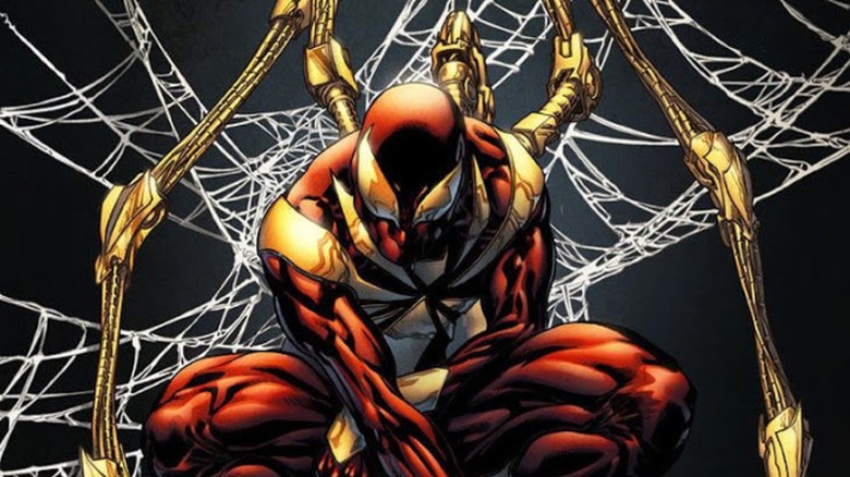 Peter Parker becomes the Iron Spider