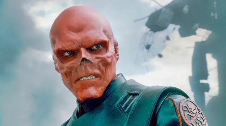 Red Skull sneering