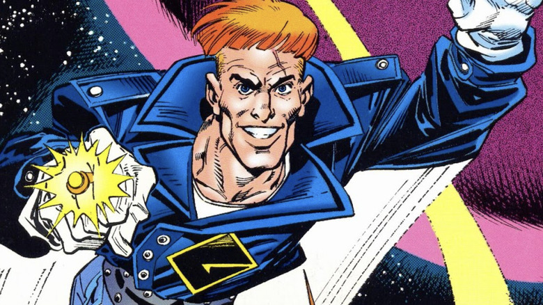 Guy Gardner shows off Yellow Ring