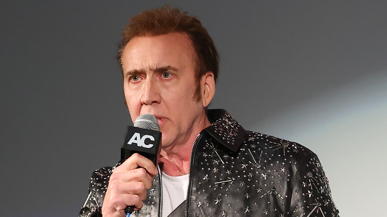 Nicolas Cage annoyed