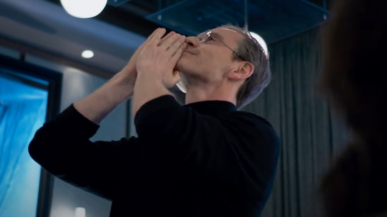 Fassbender as Steve Jobs smiling