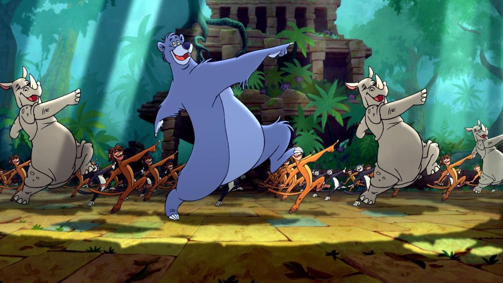 Baloo leads a dance in The Jungle Book 2