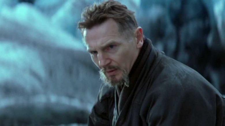 Ra's al Ghul duels Wayne on the ice