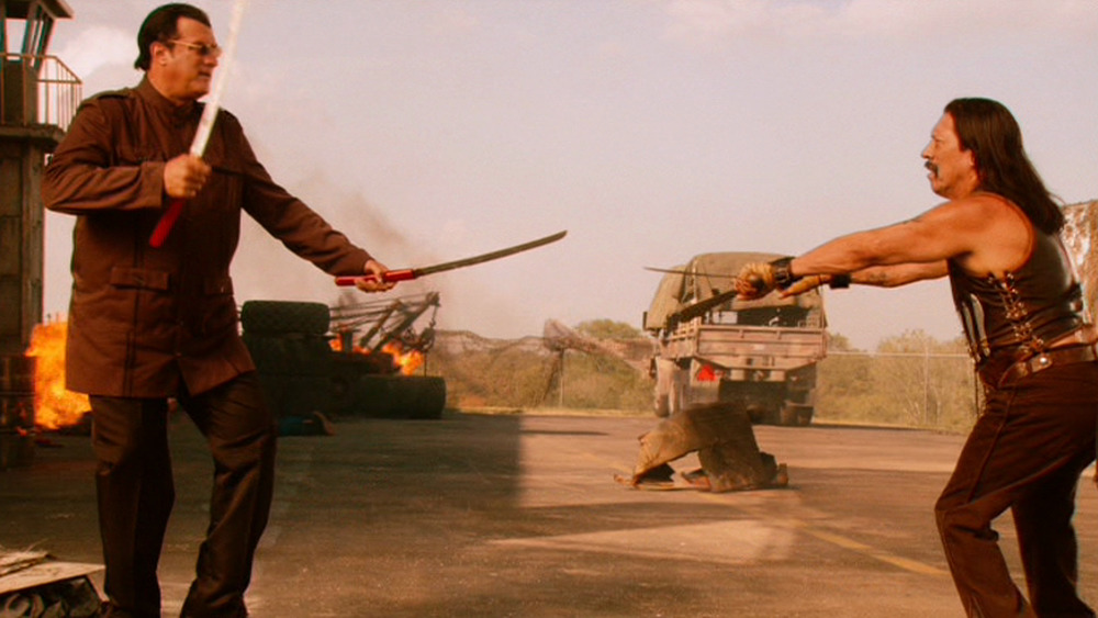 Steven Seagal and Danny Trejo in Machete