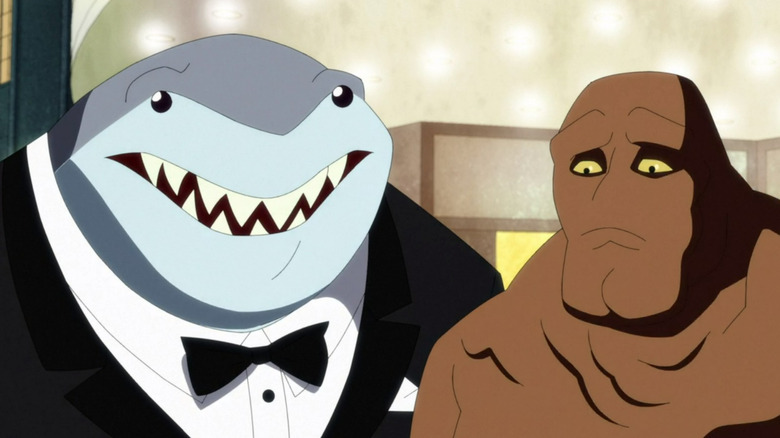 King Shark comforting Clayface