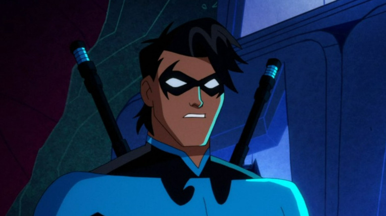 Nightwing talking to Batgirl