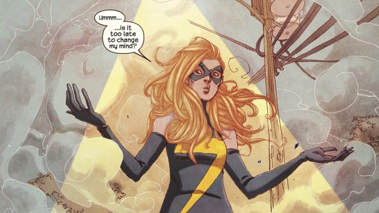 Kamala Khan transformed into Carol Danvers