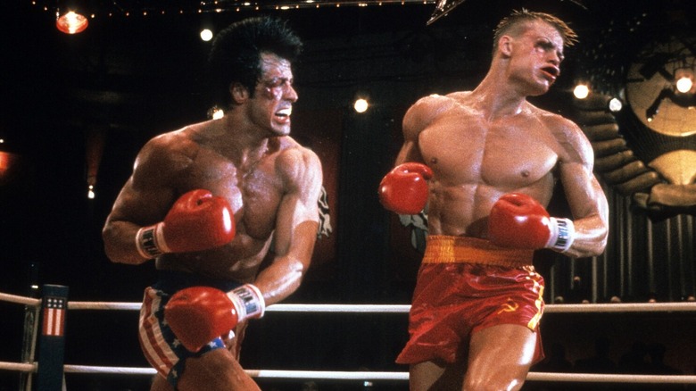 Rocky punches Ivan Drago