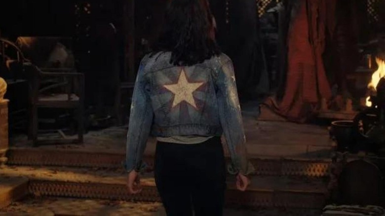 America wearing her star jacket