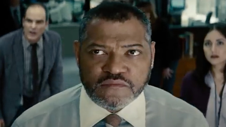 Laurence Fishburne in "man of Steel"