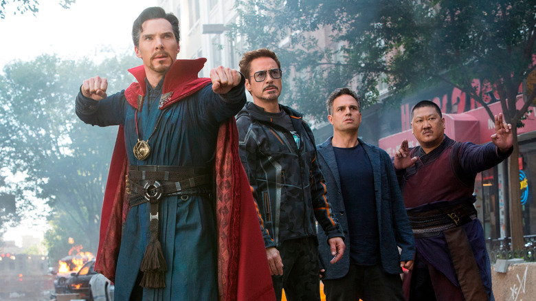 Doctor Strange Tony Stark Brice Banner Wong poised