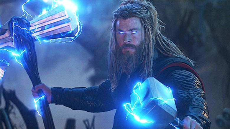 Thor with Mjolnir and Stormbreaker