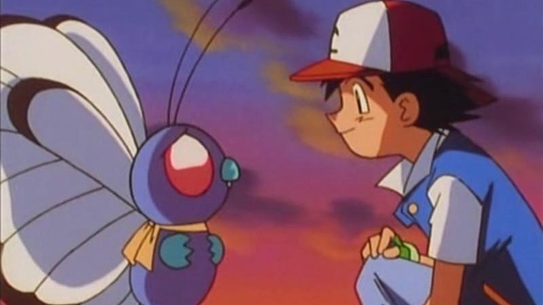 Ash says goodbye to Butterfree