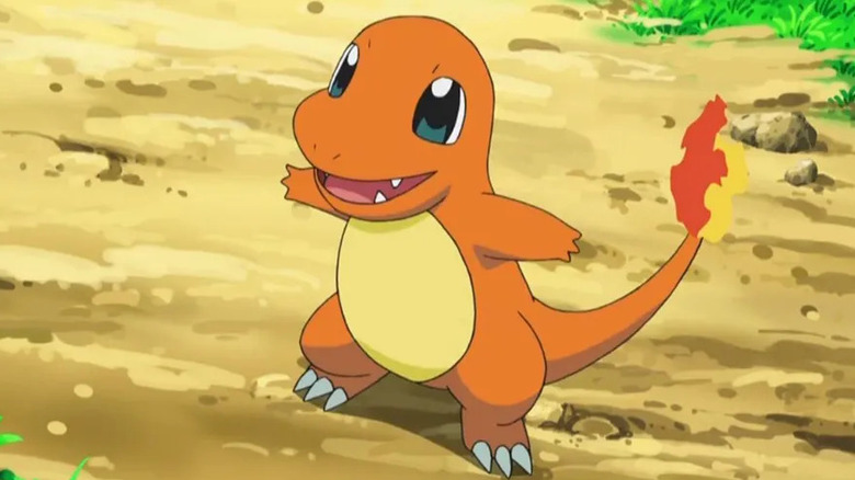 Charmander smiling