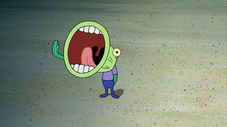 Fish yelling "Hoopla!"